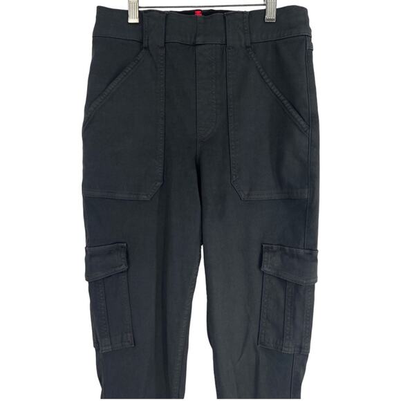 Spanx Stretch Twill Ankle Cargo Pants Washed Black Medium TALL‎ - Picture 5 of 9